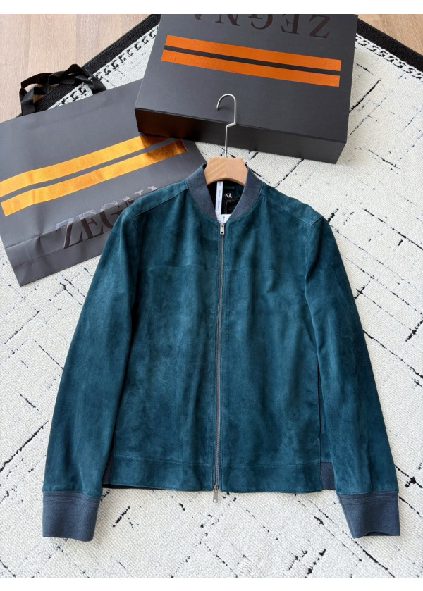 ZEGNA - Leather Outerwear Jacket 